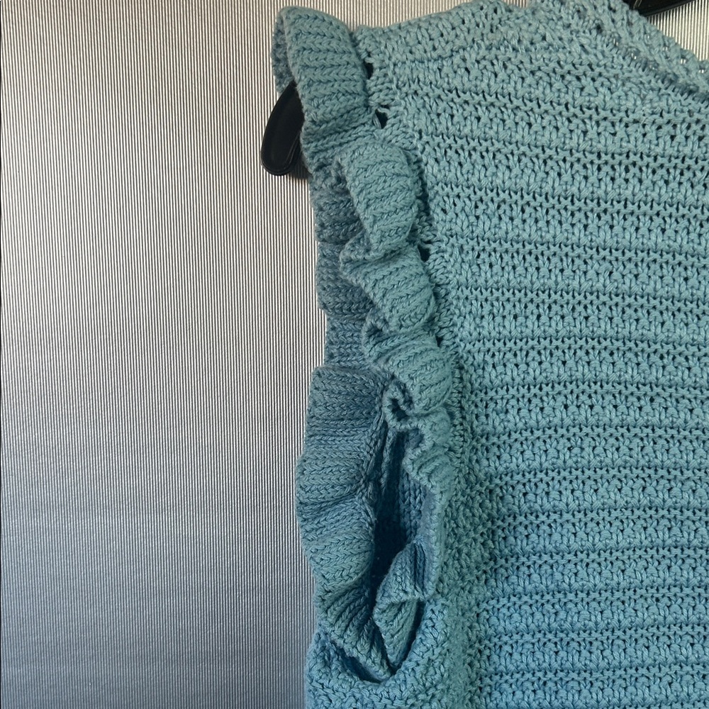 Marc Jacobs Light Blue Ruffled Tank Top #2940 - Picture 5 of 7